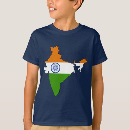 Marktkaart India T-shirt (Voorkant)