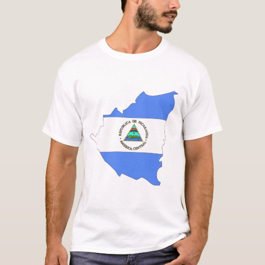 Marktkaart Nicaragua T-shirt (Voorkant)