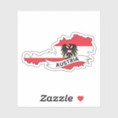 Marktkaart Oostenrijk Sticker (Vel)