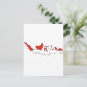 Marktkaart van Indonesië Briefkaart (Staand voorkant)