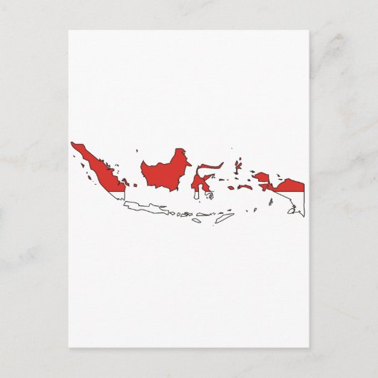 Marktkaart van Indonesië Briefkaart (Voorkant)