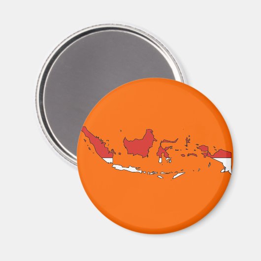 Marktkaart van Indonesië Magneet (Voorkant / Achterkant)