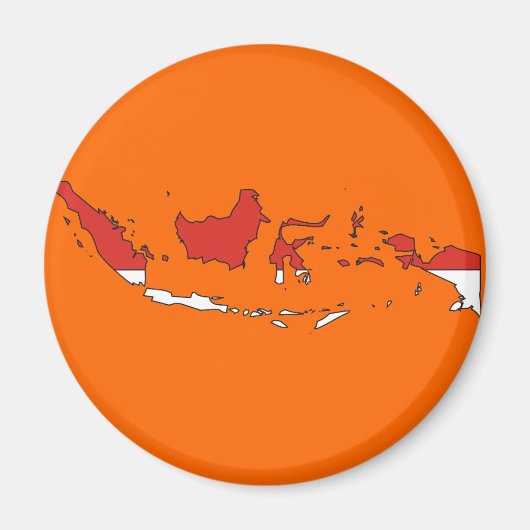 Marktkaart van Indonesië Magneet (Voorkant)