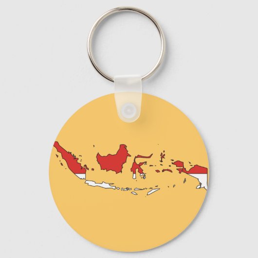 Marktkaart van Indonesië Sleutelhanger (Voorkant)