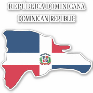 Marktkaart voor de Dominicaanse Republiek Sticker