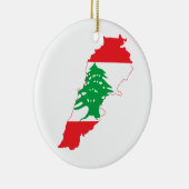 Marktkaart voor Libanon Keramisch Ornament (Rechts)