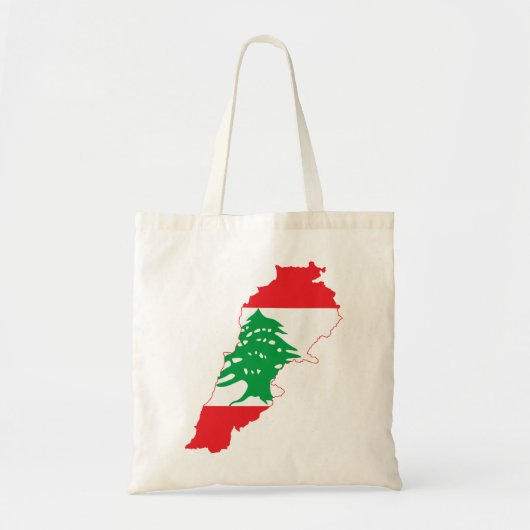 Marktkaart voor Libanon Tote Bag (Voorkant)