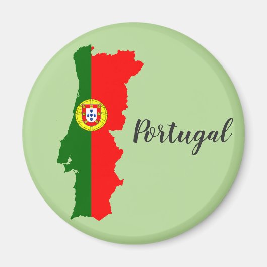 Marktkaart voor Portugal Magneet (Voorkant)
