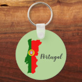 Marktkaart voor Portugal Sleutelhanger (Voorkant)