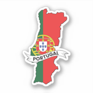 Marktkaart voor Portugal Sticker