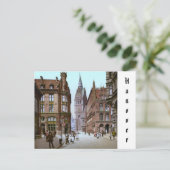 Marktkerk in Hannover, Duitse Rijk (ca. 1900) Briefkaart (Staand voorkant)