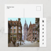 Marktkerk in Hannover, Duitse Rijk (ca. 1900) Briefkaart (Voorkant / Achterkant)