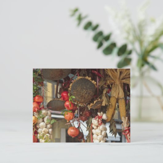 Marktkraam Florence Feestdagenkaart (Staand voorkant)