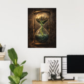 Marktliquiditeit zandloper daghandel Surreal Poster (Thuiskantoor)