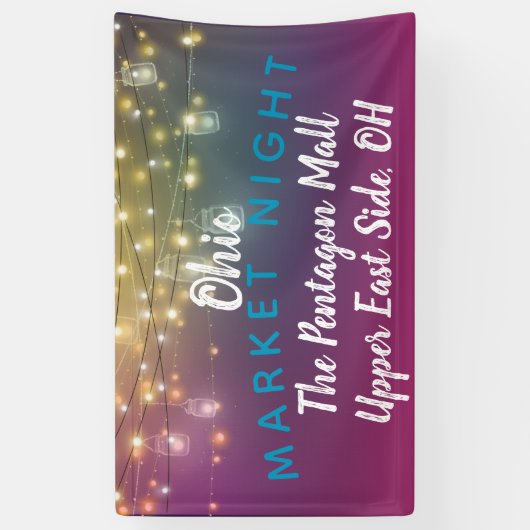 marktnacht, vaartuig fair banner, gebeurtenisbanne spandoek (Verticaal)