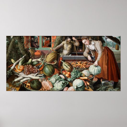 "Marktonderzoek"  kunstposter Poster (Voorkant)