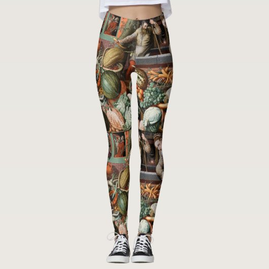 "Marktonderzoek"  leggings voor kunst (Voorkant)