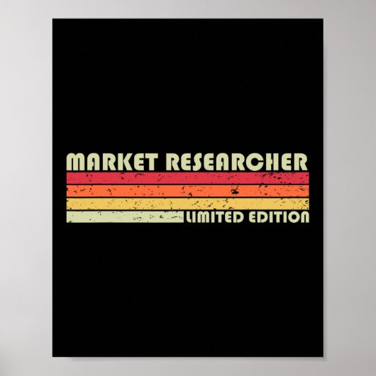 Marktonderzoeker Grappige Functietitel Beroep Gebo Poster (Voorkant)