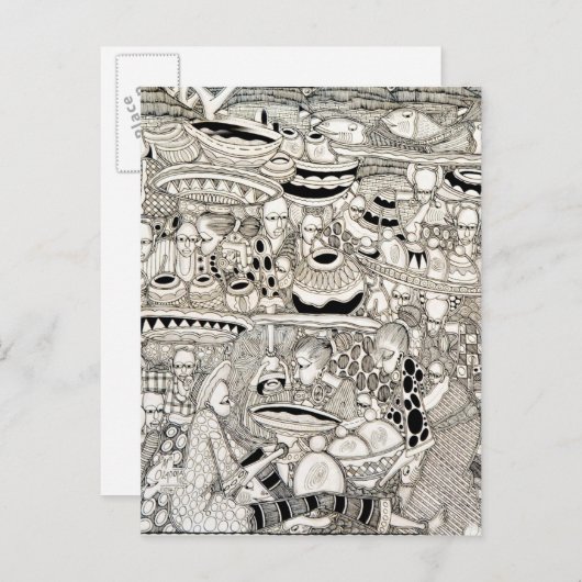 Marktplaats Briefkaart (Voorkant / Achterkant)