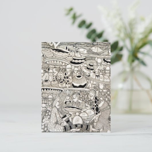 Marktplaats Briefkaart (Staand voorkant)