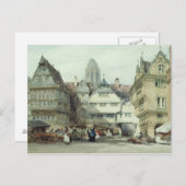 Marktplaats, Frankfurt Briefkaart (Voorkant / Achterkant)