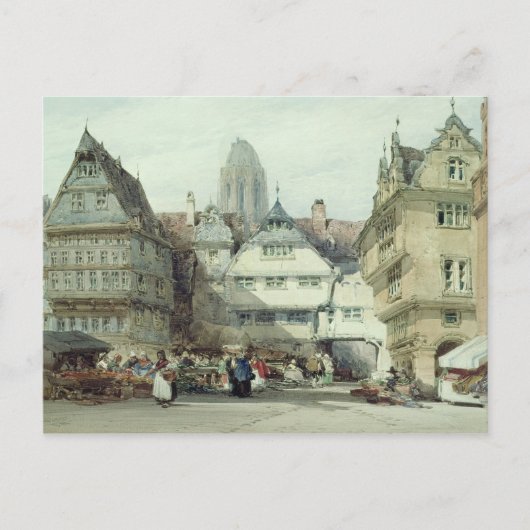 Marktplaats, Frankfurt Briefkaart (Voorkant)