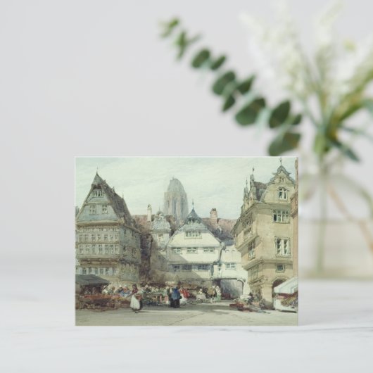 Marktplaats, Frankfurt Briefkaart (Staand voorkant)