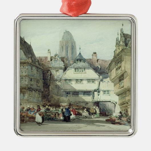 Marktplaats, Frankfurt Metalen Ornament (Voorkant)