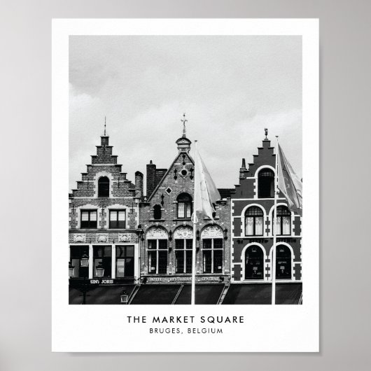 Marktplein, Brugge | Fotografie Poster (Voorkant)