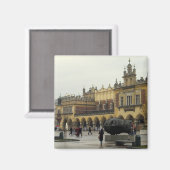 Marktplein in Krakow Magneet (Voorkant / Achterkant)