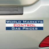 Marktregulering gas bumpersticker (Op auto)