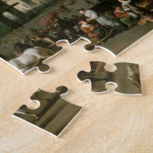 Marktscène voor het Dam-paleis in Amsterdam Legpuzzel (Zijkant)