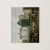 Marktscène voor het Dam-paleis in Amsterdam Legpuzzel (Verticaal)