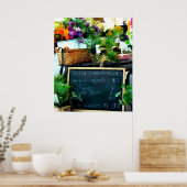 Marktscherm van de landbouwer poster (Keuken)