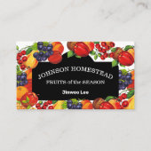 Marktseizoen van Orchard Farmer is bedoeld voor be Visitekaartje (Voorkant)