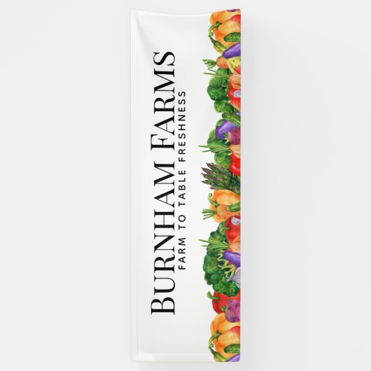 Marktstandaard voor landbouwers spandoek (Verticaal)