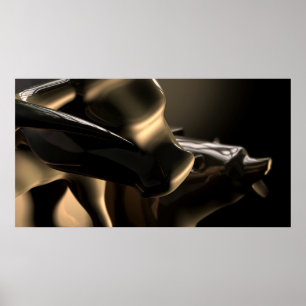 Marktstatistieken voor bull en Beer Poster