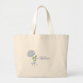 Markttas Blauwe Hortensia Gepersonaliseerde Tas (Voorkant)