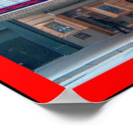 Markttent Poster personaliseer het (45 tekens) (Hoek)