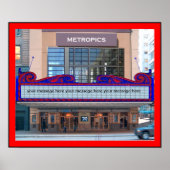 Markttent Poster personaliseer het (45 tekens) (Voorkant)