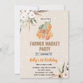 Marktthema Boho-landbouwer Kaart (Voorkant)