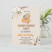 Marktthema Boho-landbouwer Kaart (Staand voorkant)