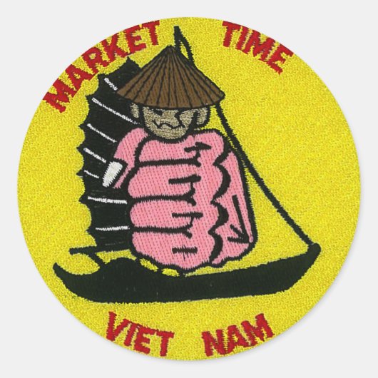 Markttijd Vietnam Sticker (Voorkant)