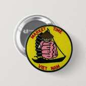 Markttijdstip Vietnam-Button Ronde Button 5,7 Cm (Voorkant /achterkant)