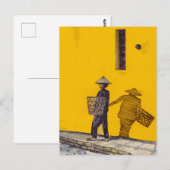 Marktverkoper in Hoi An Vietnam - afbeelding Briefkaart (Voorkant / Achterkant)