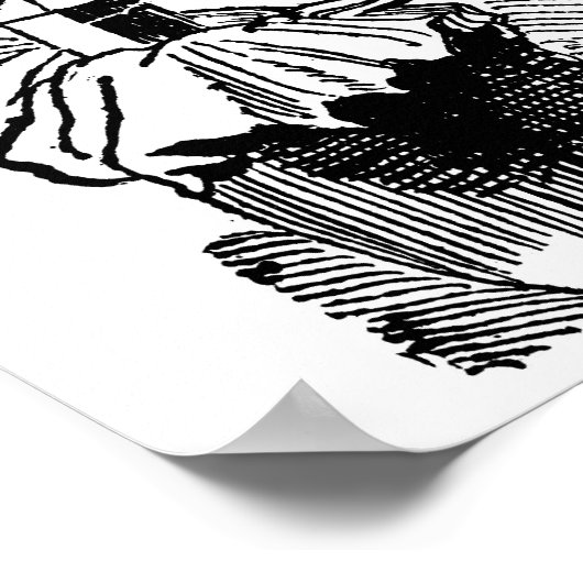 'Marktvrouw' ongeveer begin 1900. Poster (Hoek)