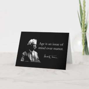 MarkTwain Birthday-kaart Kaart