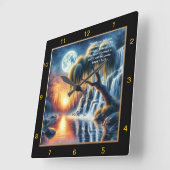 Markus 11:24 Geestelijke herinnering: gepersonalis Vierkante Klok (Hoek)