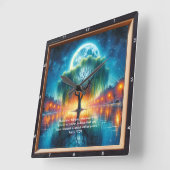 Markus 11:24 Vernieuwing: gepersonaliseerde geloof Vierkante Klok (Hoek)