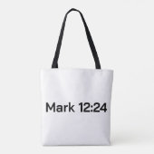 Markus 12:24 tote bag (Achterkant)